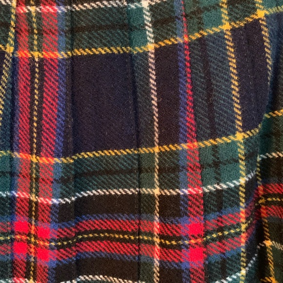 Ann Stevens Vintage Plaid Pleated Midi Skirt Size 14 - Picture 6 of 7
